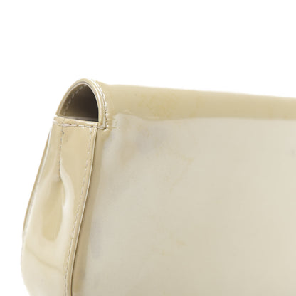 Louis Vuitton Patent Sobe Clutch Creme 11 of 13