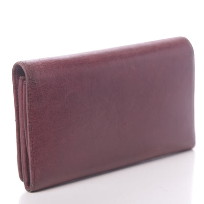 Balenciaga Agneau Classic Hardware Money Wallet Cassis 3 of 12