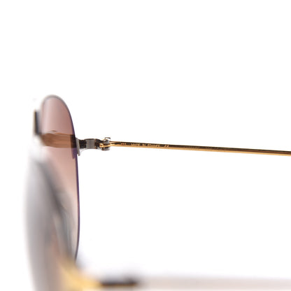 Cartier Santos de Aviator Sunglasses CT0038S Silver Gold 6 of 7