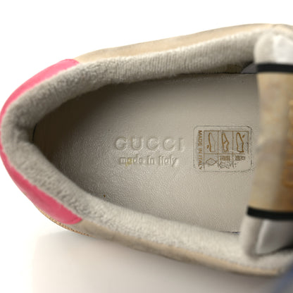Gucci GG Monogram Nubuck Web Womens Screener Sneakers 39 New Sand Dusty Milk Pink 8 of 11