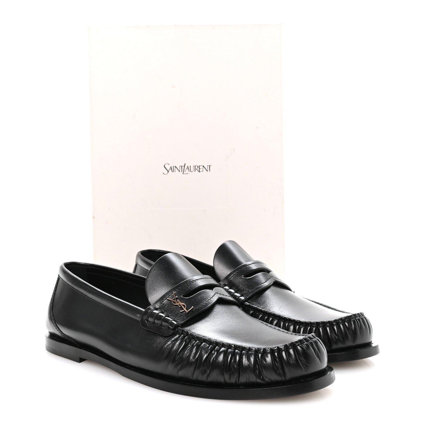 Calfskin Penny Loafers 39 Black