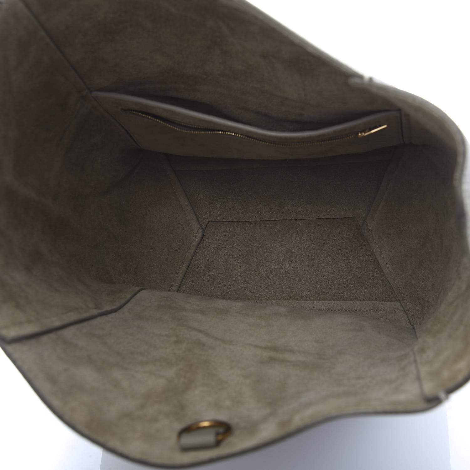 Celine Soft Grained Calfskin Sangle Bucket Bag Taupe 5 of 9
