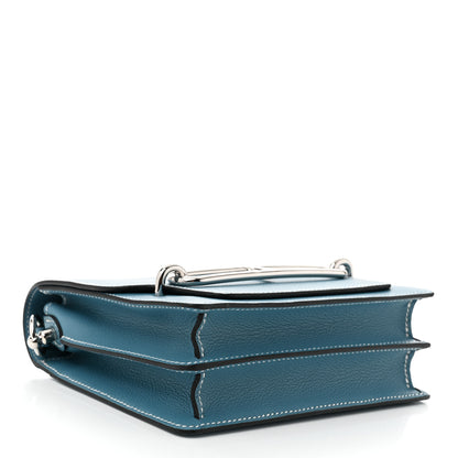 Hermes Evercolor Mini Sac Roulis New Blue Jean 4 of 11