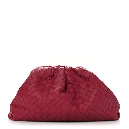 Bottega Veneta Nappa Maxi Intrecciato The Pouch Oversized Clutch Amaranto 1 of 10
