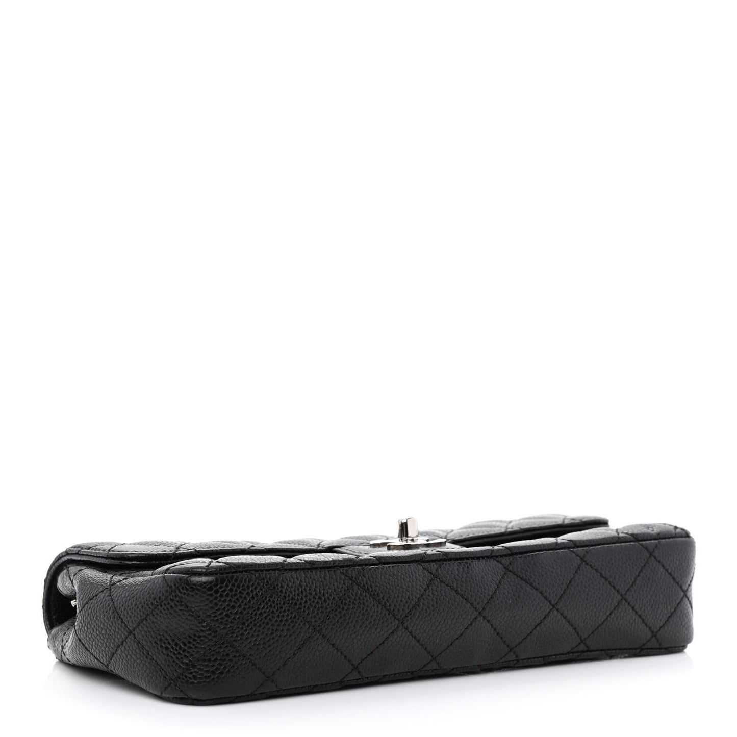 Caviar Quilted East West Flap Black