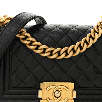 Chanel Caviar Quilted Small Boy Flap Black 8 of 14