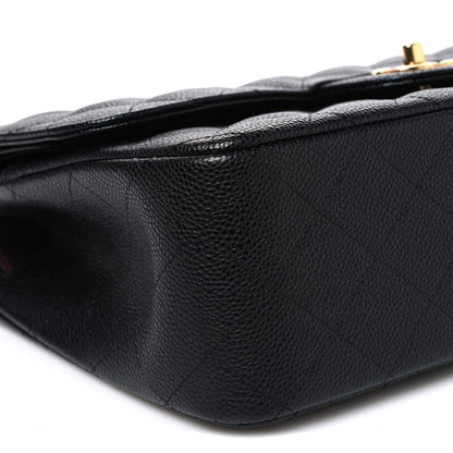 Chanel Caviar Quilted Jumbo Double Flap Black 8 of 10