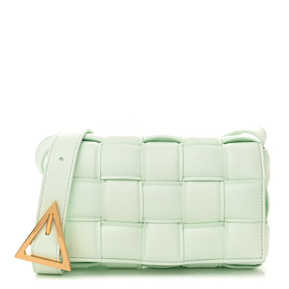 Bottega Veneta Nappa Maxi Intreccio Small Padded Cassette Crossbody Bag Glacier 1 of 9