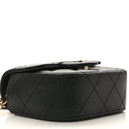 Chanel Caviar Quilted Mini Clutch With Chain Black 9 of 10
