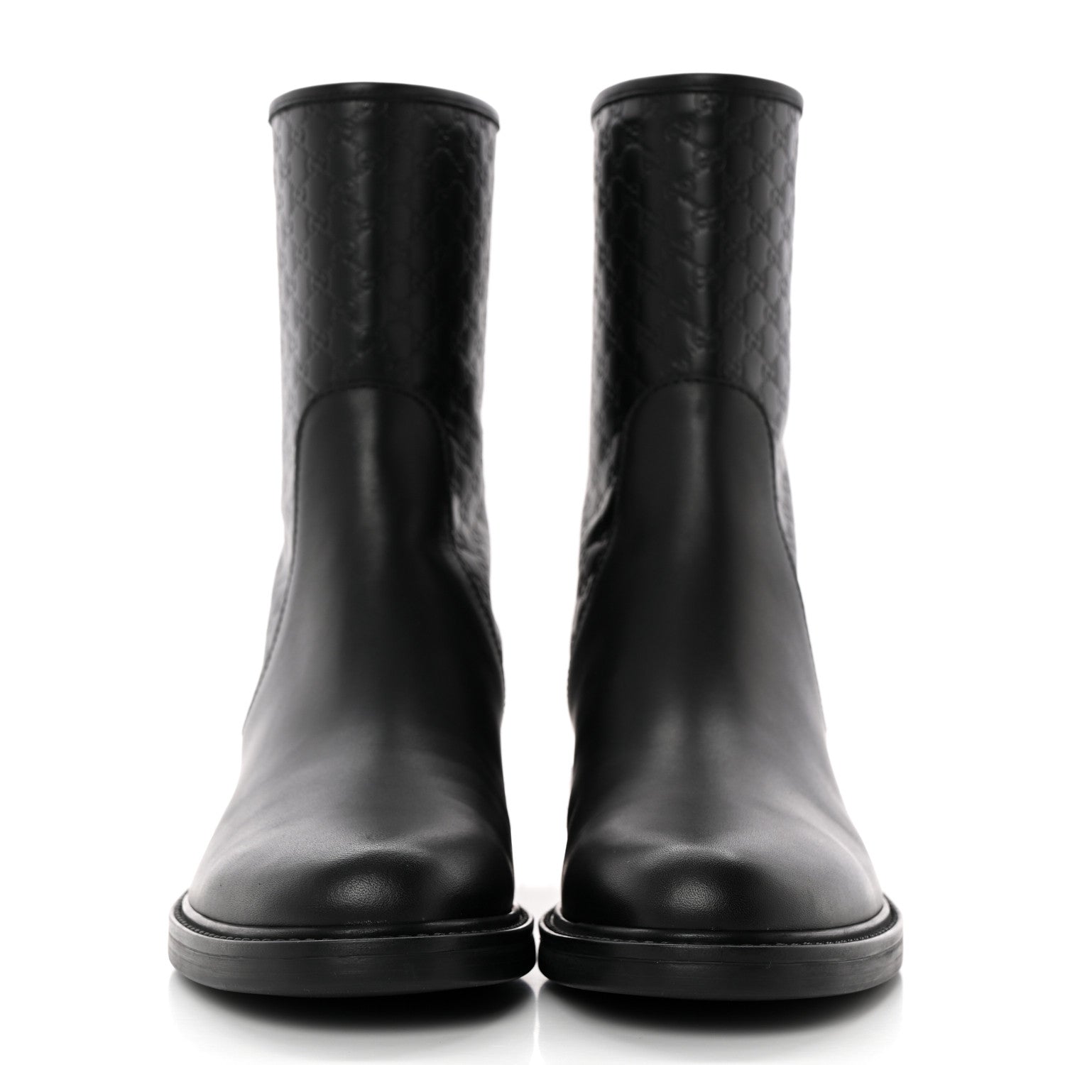 Gucci Soft Microguccissima Zip Boots 37 Black 2 of 13