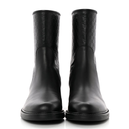 Gucci Soft Microguccissima Zip Boots 37 Black 2 of 13