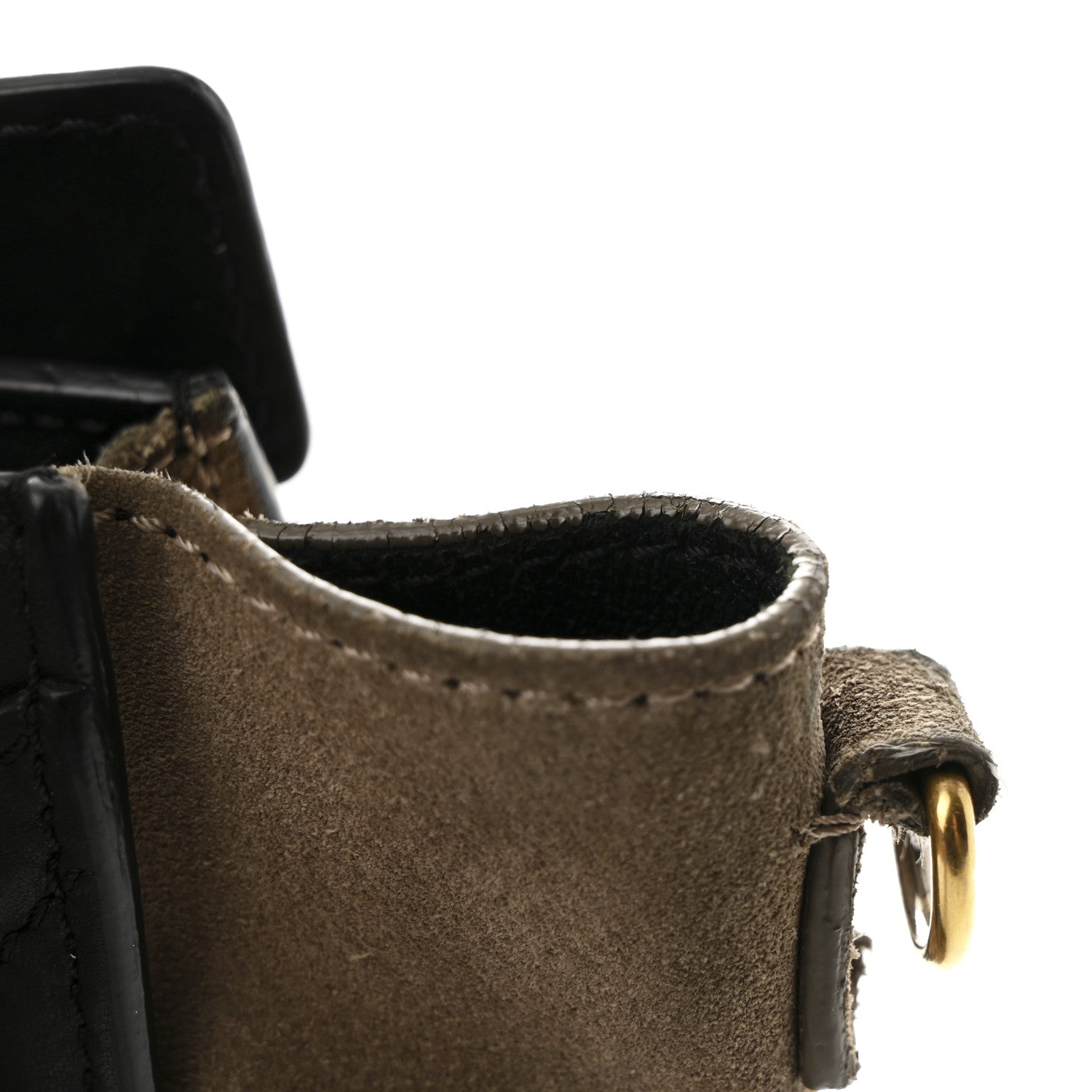 Celine Baby Grained Calfskin Nubuck Nano Tri-Color Luggage Stone 12 of 14