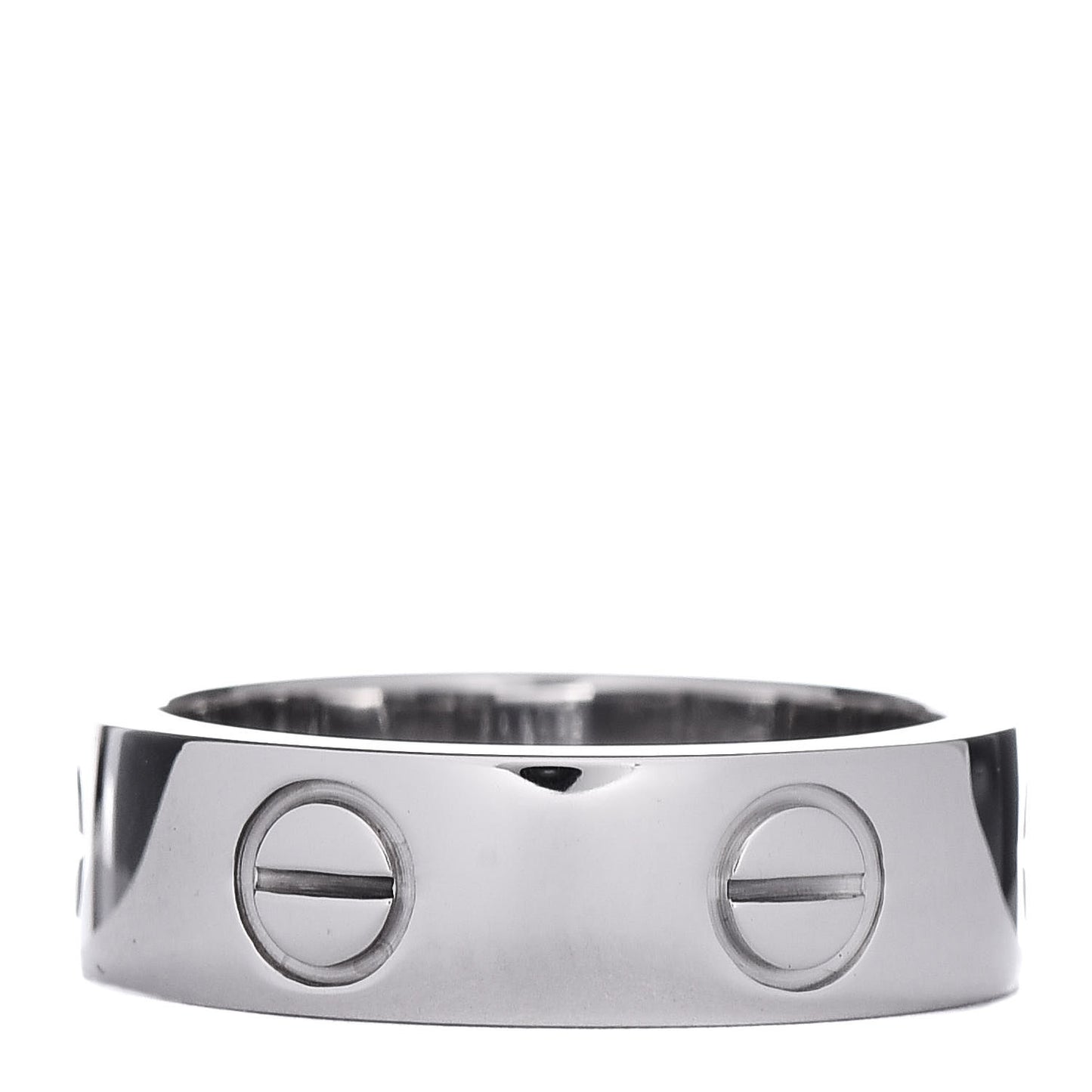 18K White Gold 5.5mm LOVE Ring 50 5.25