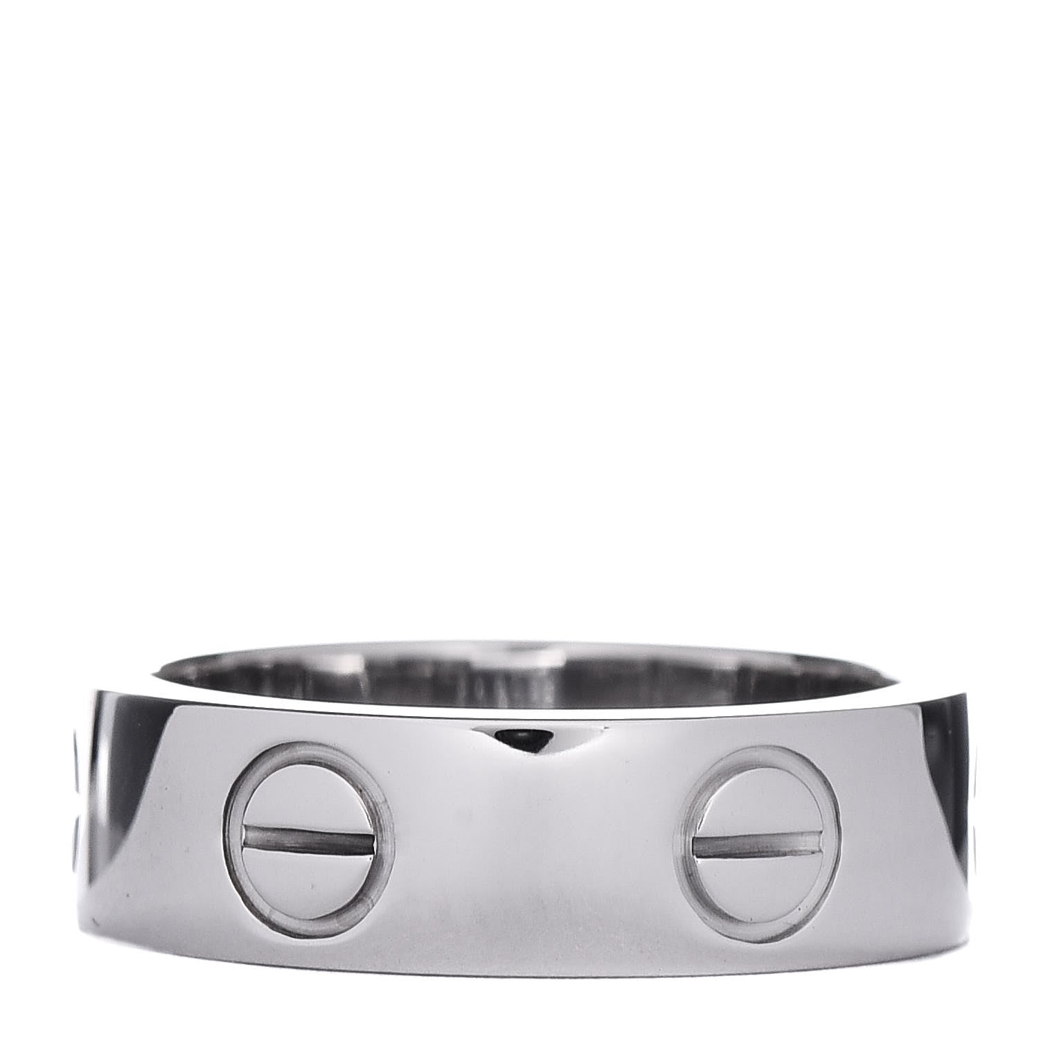 Cartier 18K White Gold 5.5mm LOVE Ring 50 5.25 3 of 7