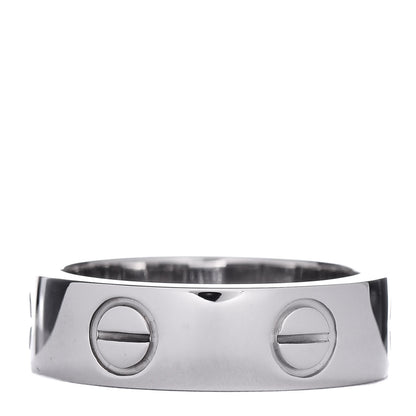 Cartier 18K White Gold 5.5mm LOVE Ring 50 5.25 3 of 7