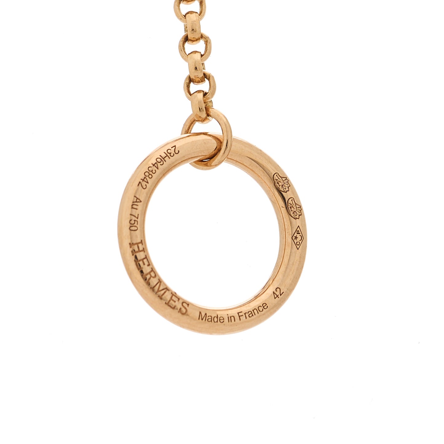 18K Rose Gold Diamond Clou d'H Double Pendant Necklace