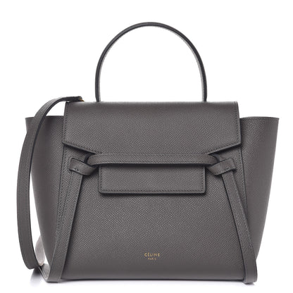 Celine Grained Calfskin Nano Belt Bag Grey 1 of 7