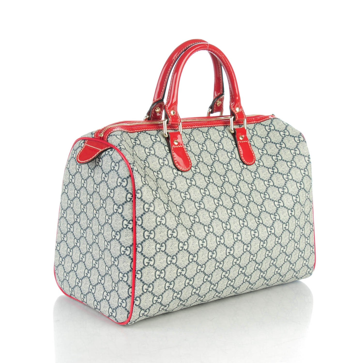 Gucci GG Plus Monogram Tattoo Heart Medium Joy Boston Red 3 of 7