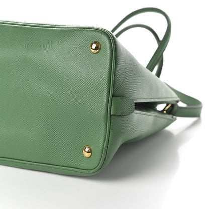 Prada Saffiano Turn Lock Tote Biliardo 8 of 10