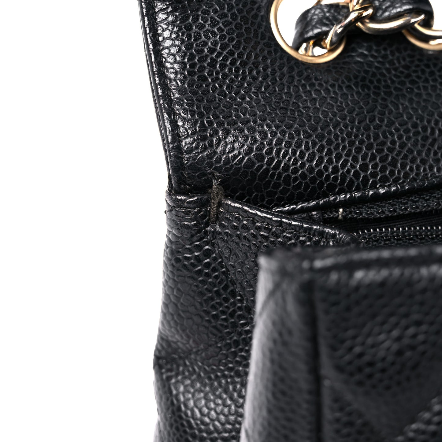 Caviar Quilted Jumbo Single Flap Black