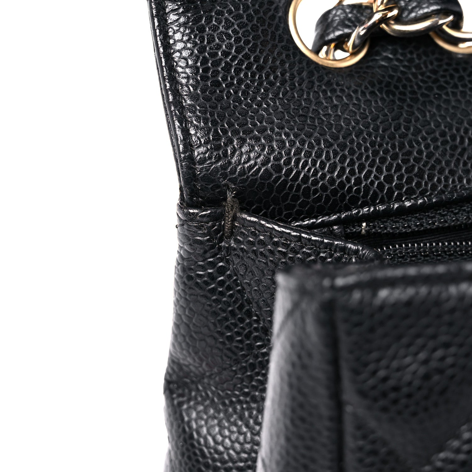 Chanel Caviar Quilted Jumbo Single Flap Black 19 of 23