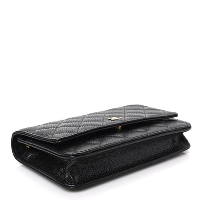 Chanel Caviar Quilted Wallet on Chain WOC Black 4 of 8