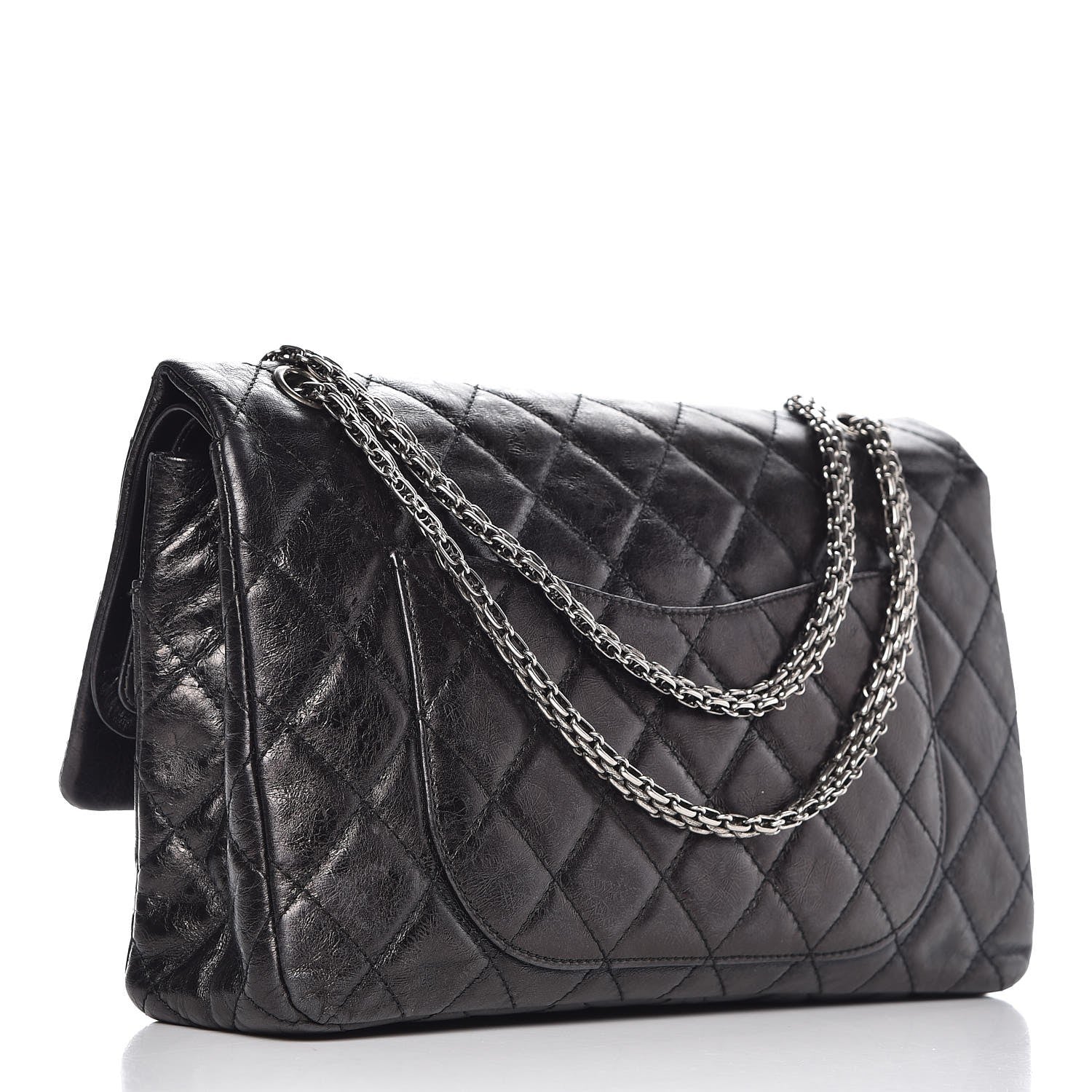 Chanel Iridescent Calfskin Quilted 2.55 Reissue 227 Flap Black 2 of 17