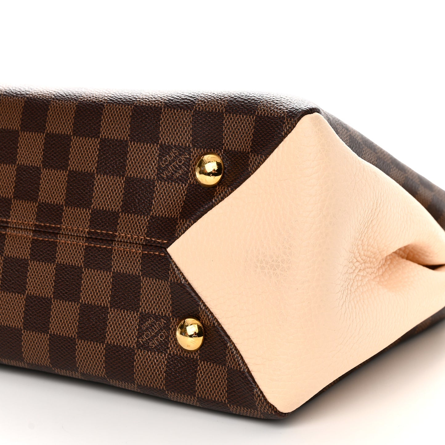Damier Ebene Cuir Taurillon Brittany Creme