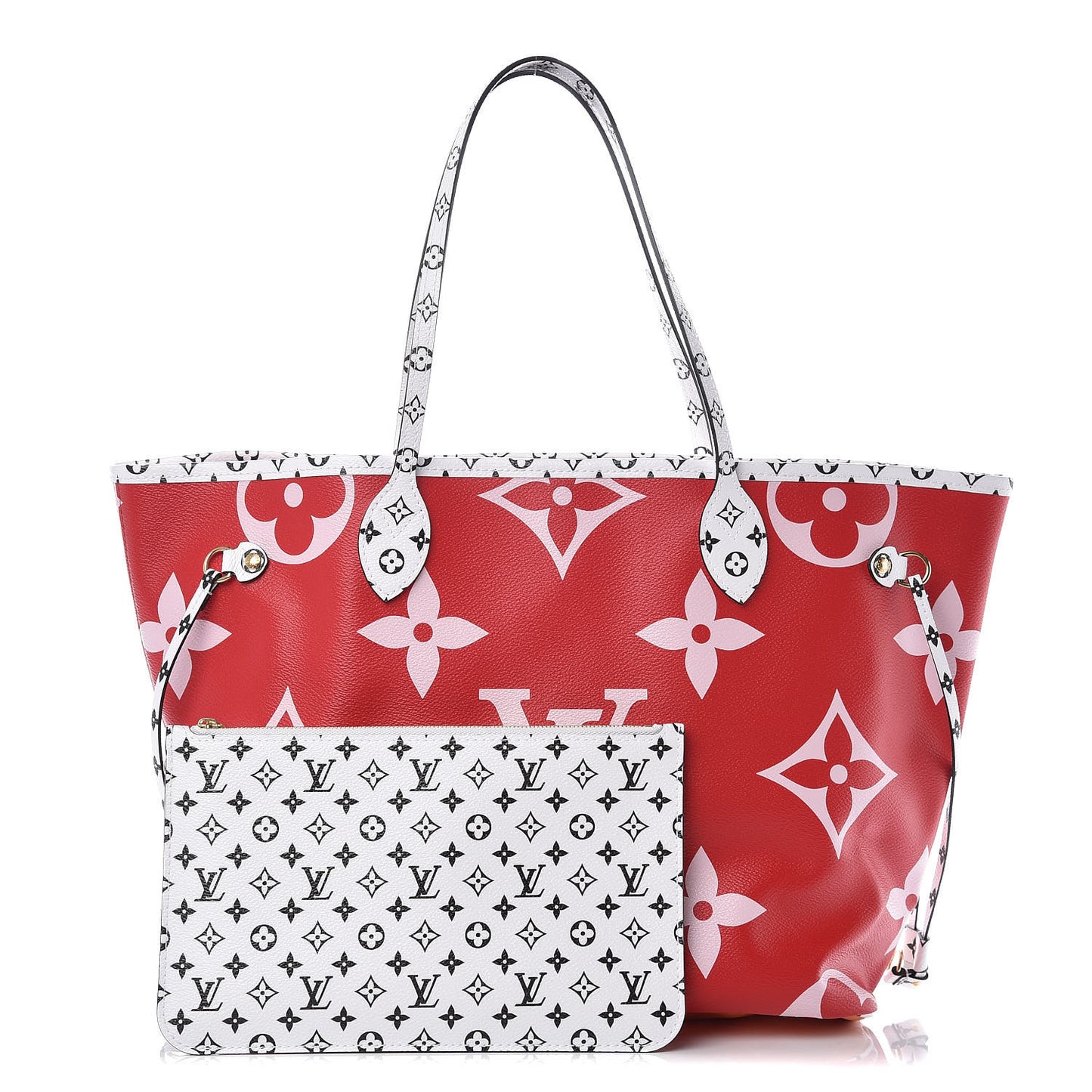 Monogram Giant Neverfull MM Rouge