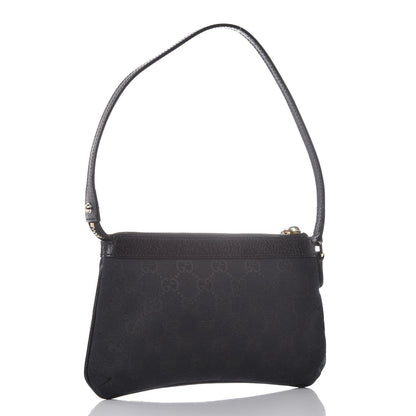 Gucci Monogram Bumble Bee Charm Pochette Black 3 of 7