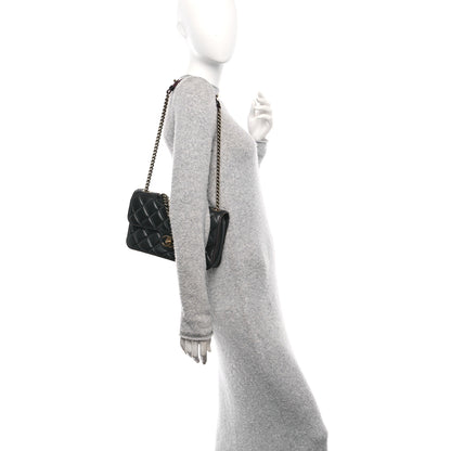 Chanel Glazed Calfskin Quilted Medium Perfect Edge Flap Black 2 of 11