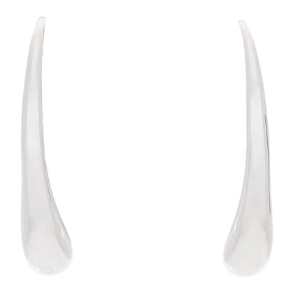 Tiffany Sterling Silver Elsa Peretti Teardrop Drop Earrings 1 of 5