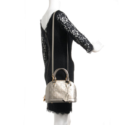 Louis Vuitton Vernis Alma BB Gris Art Deco 2 of 8