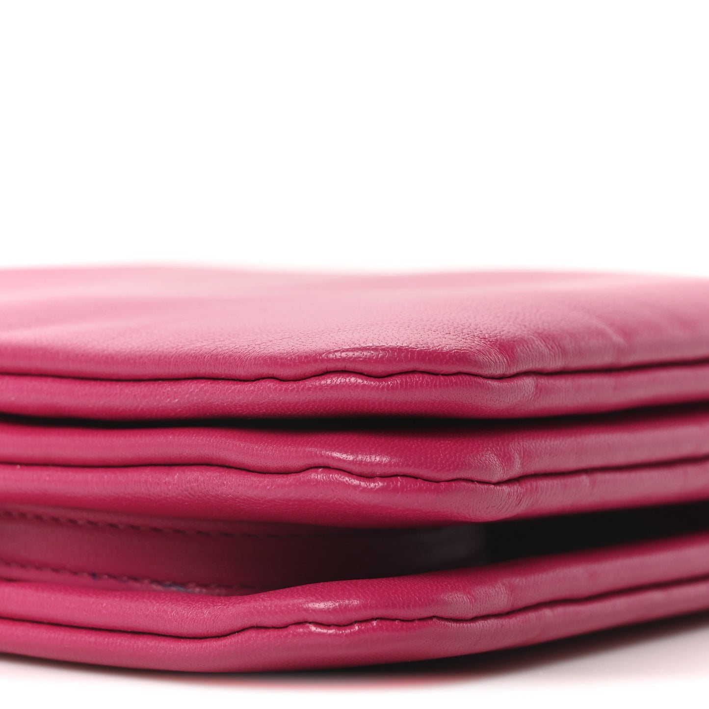 Lambskin Small Trio Crossbody Bag Fuchsia