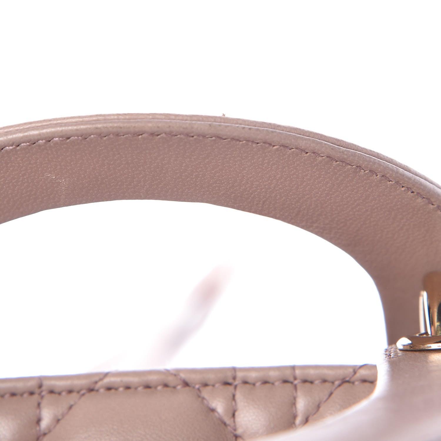 Christian Dior Lambskin Cannage Small Lucky Badges My Lady Dior Taupe 11 of 11