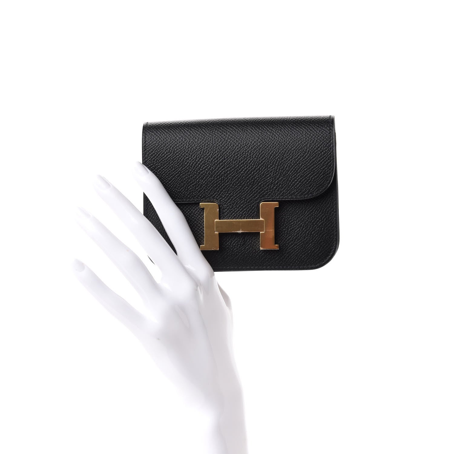Hermes Epsom Constance Slim Wallet Black 2 of 8