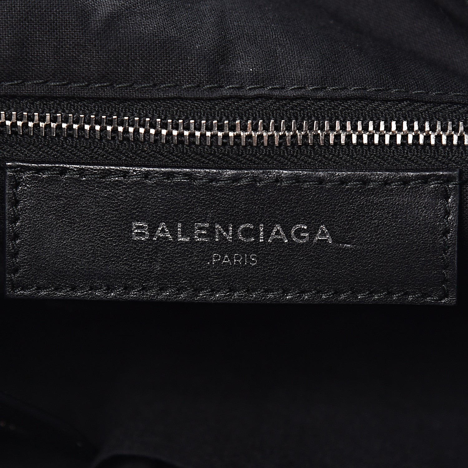 Balenciaga Chevre Silver Metallic Edge Hardware Velo Black 6 of 12