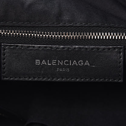 Balenciaga Chevre Silver Metallic Edge Hardware Velo Black 6 of 12