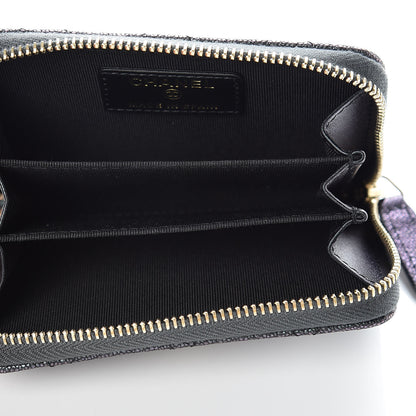 Chanel Iridescent Caviar Quilted Zip Coin Purse Black 5 of 8