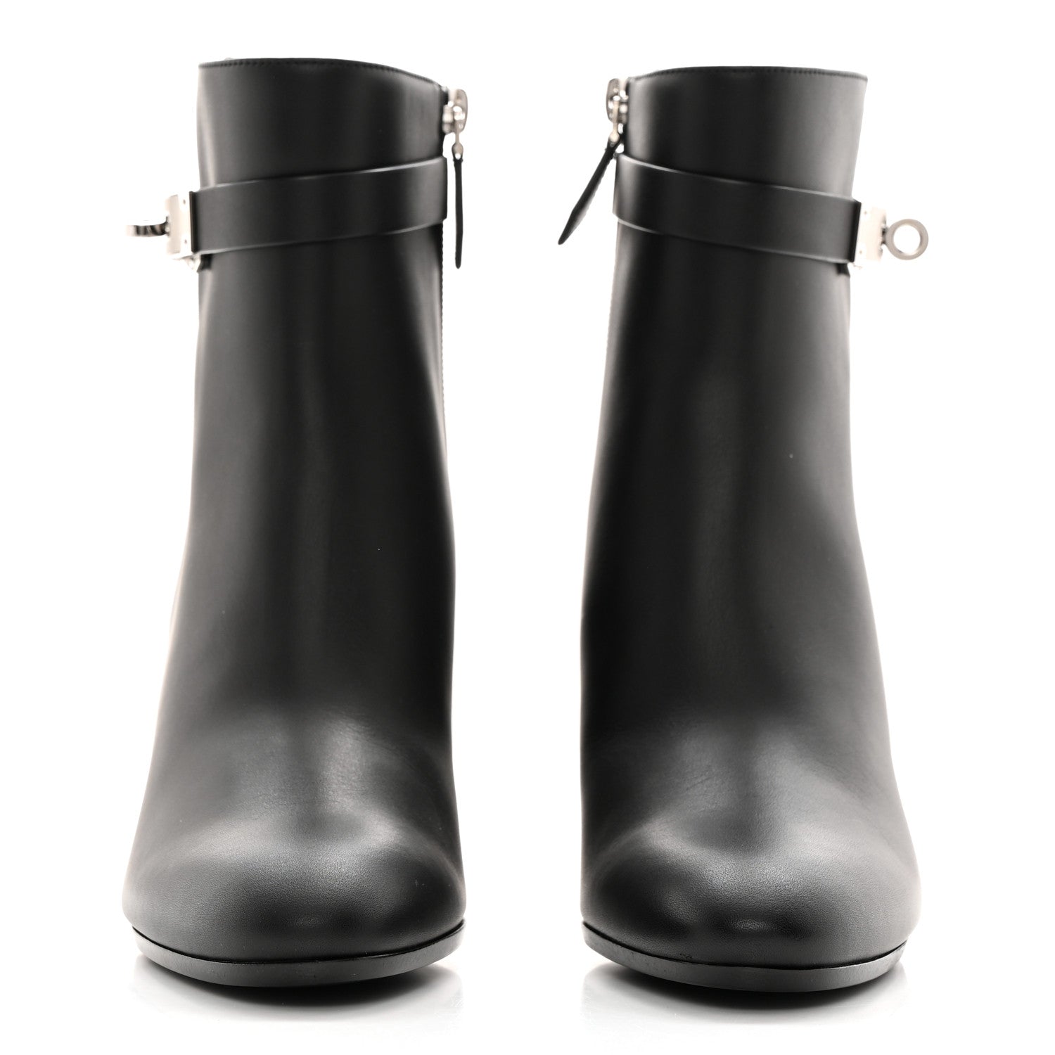 Hermes Calfskin Saint Germain Ankle Boots 37 Black 2 of 9