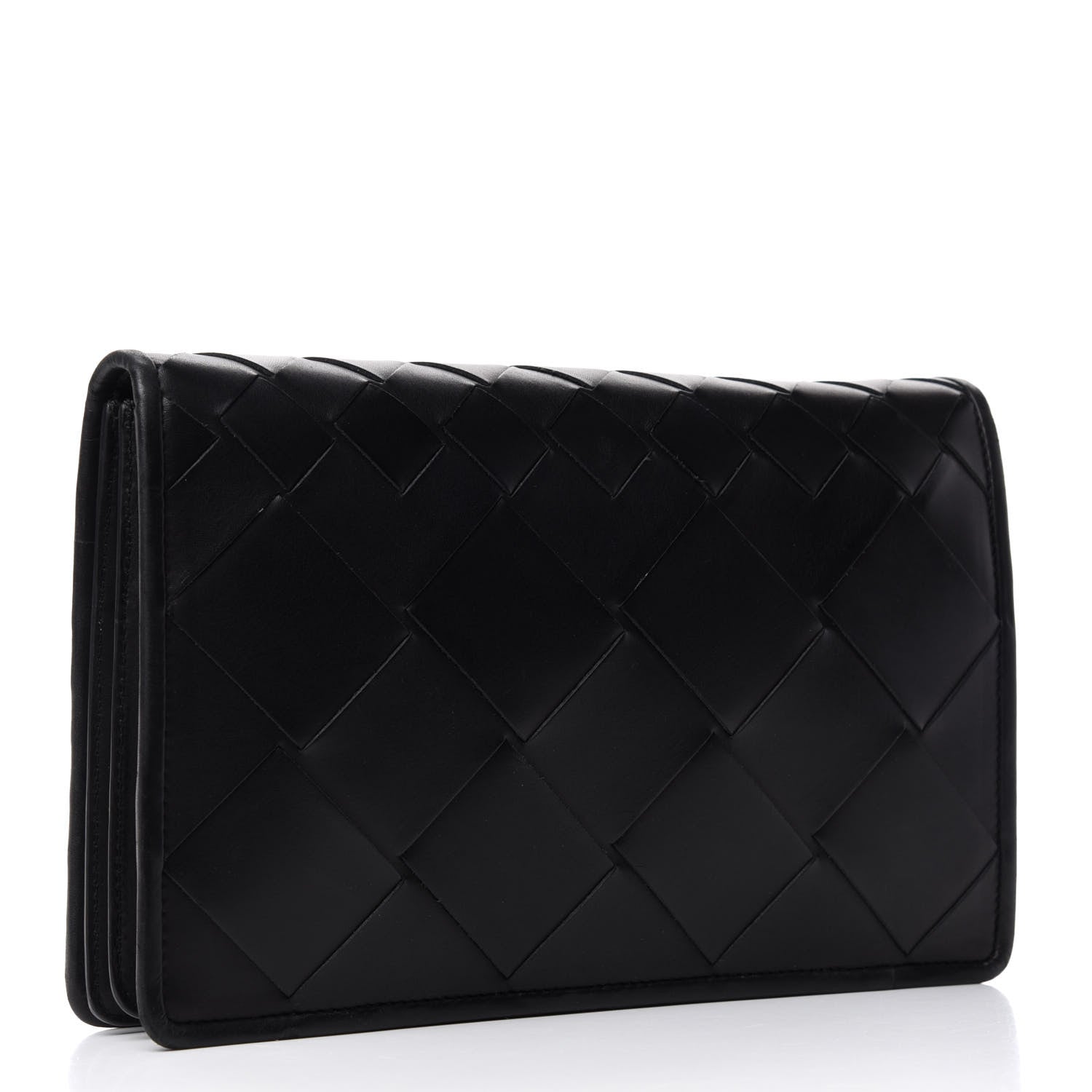 Bottega Veneta Nappa Intrecciato Medium Woven Clutch Clutch Black 3 of 6