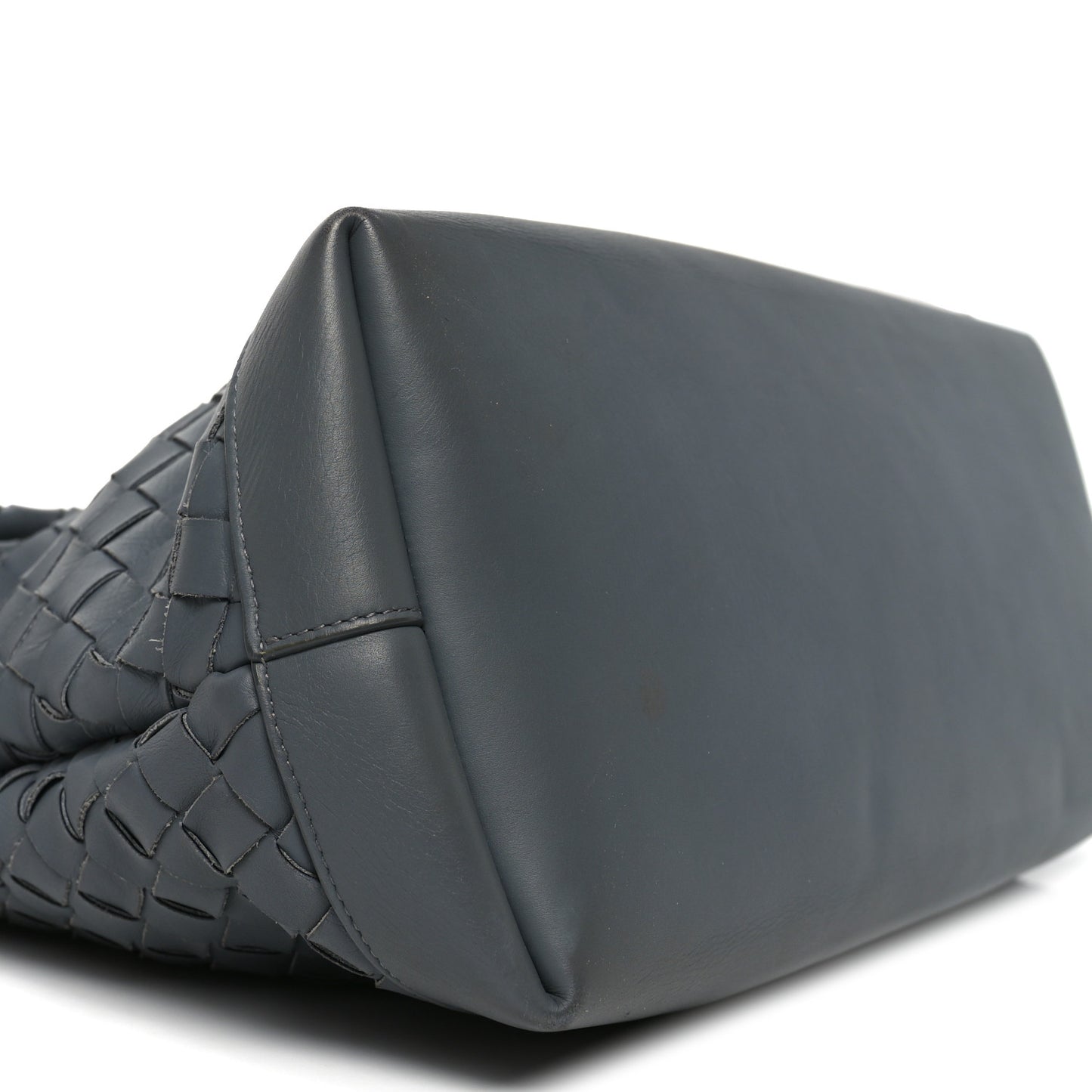 Nappa Intrecciato Large Fold Crossbody Messenger Thunder