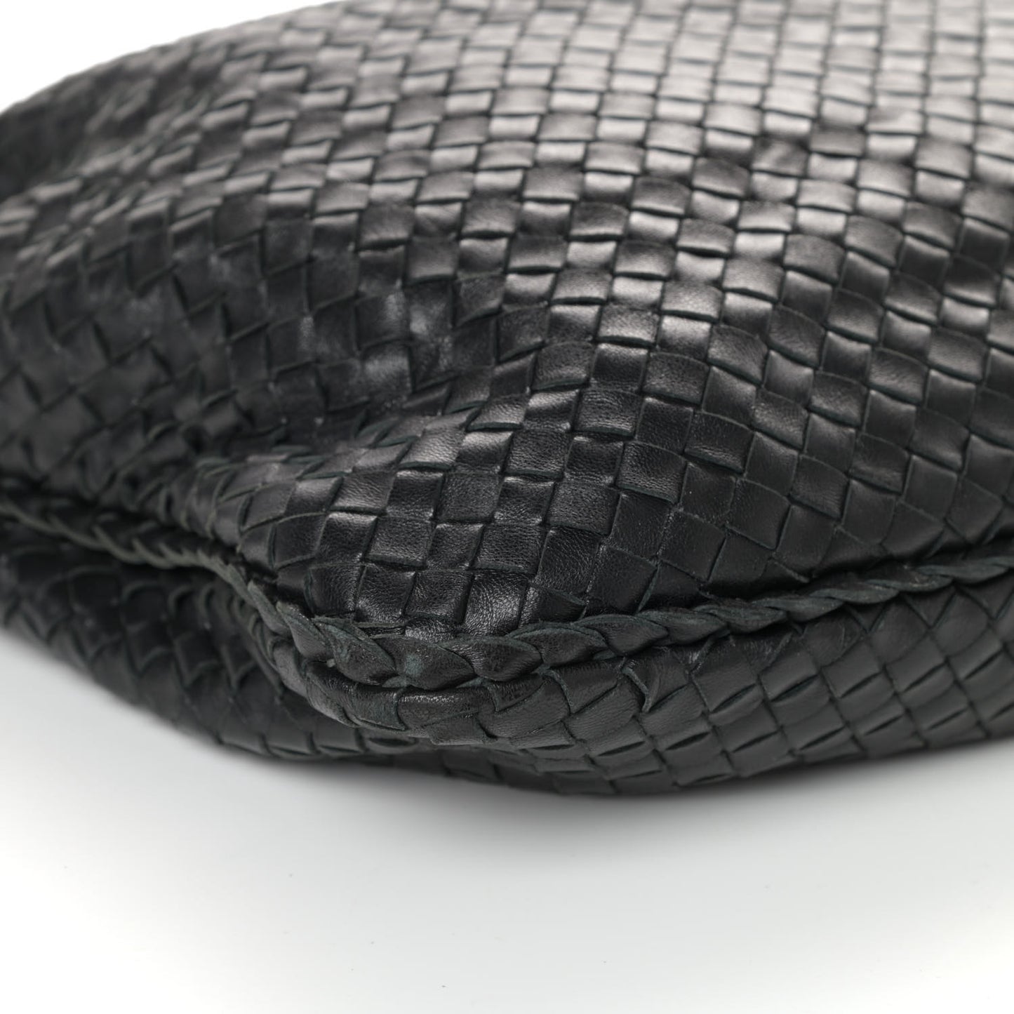 Nappa Intrecciato Large Veneta Hobo Black