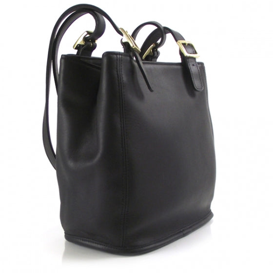CoachLeatherShoulderBagBlack