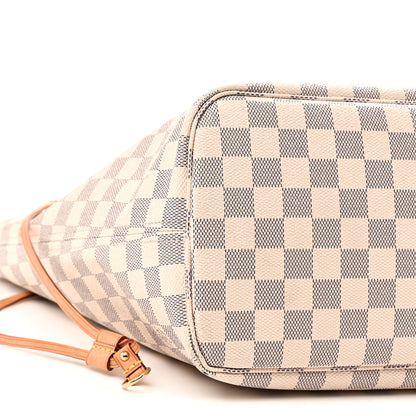 Louis Vuitton Damier Azur Neo Neverfull MM Rose Ballerine 11 of 12