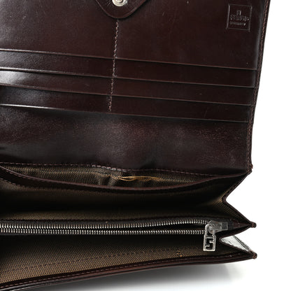 Fendi Zucca Continental Wallet Tobacco Moro 5 of 7
