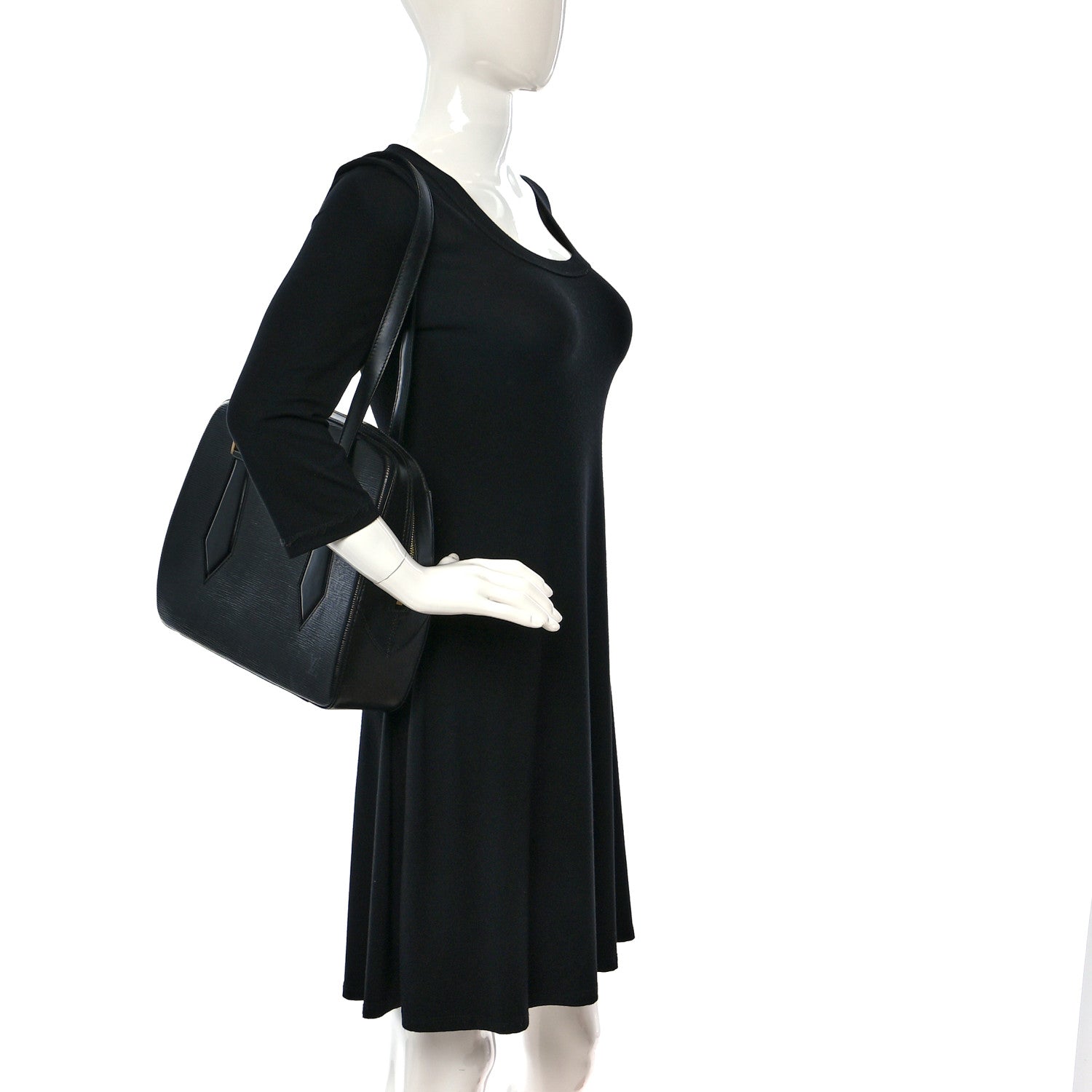 Louis Vuitton Epi Voltaire Black 2 of 8