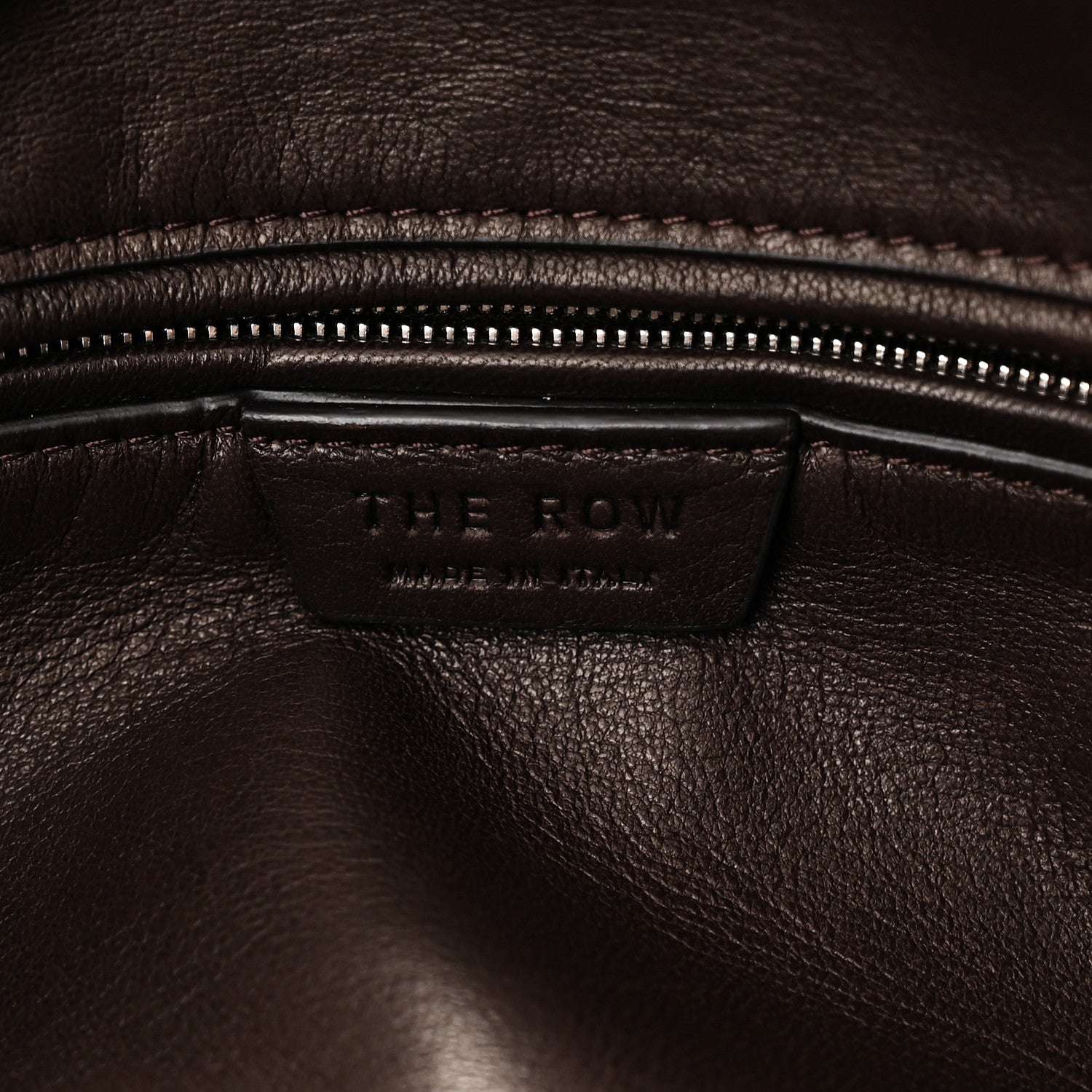The Row Nappa Astra Bowling Bag Dark Brown Ans 6 of 9