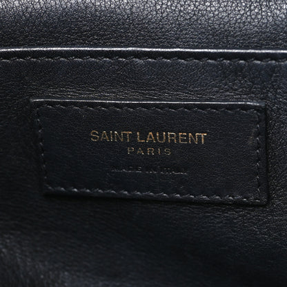Saint Laurent Calfskin Suede Small Monogram Downtown Cabas Black 6 of 10