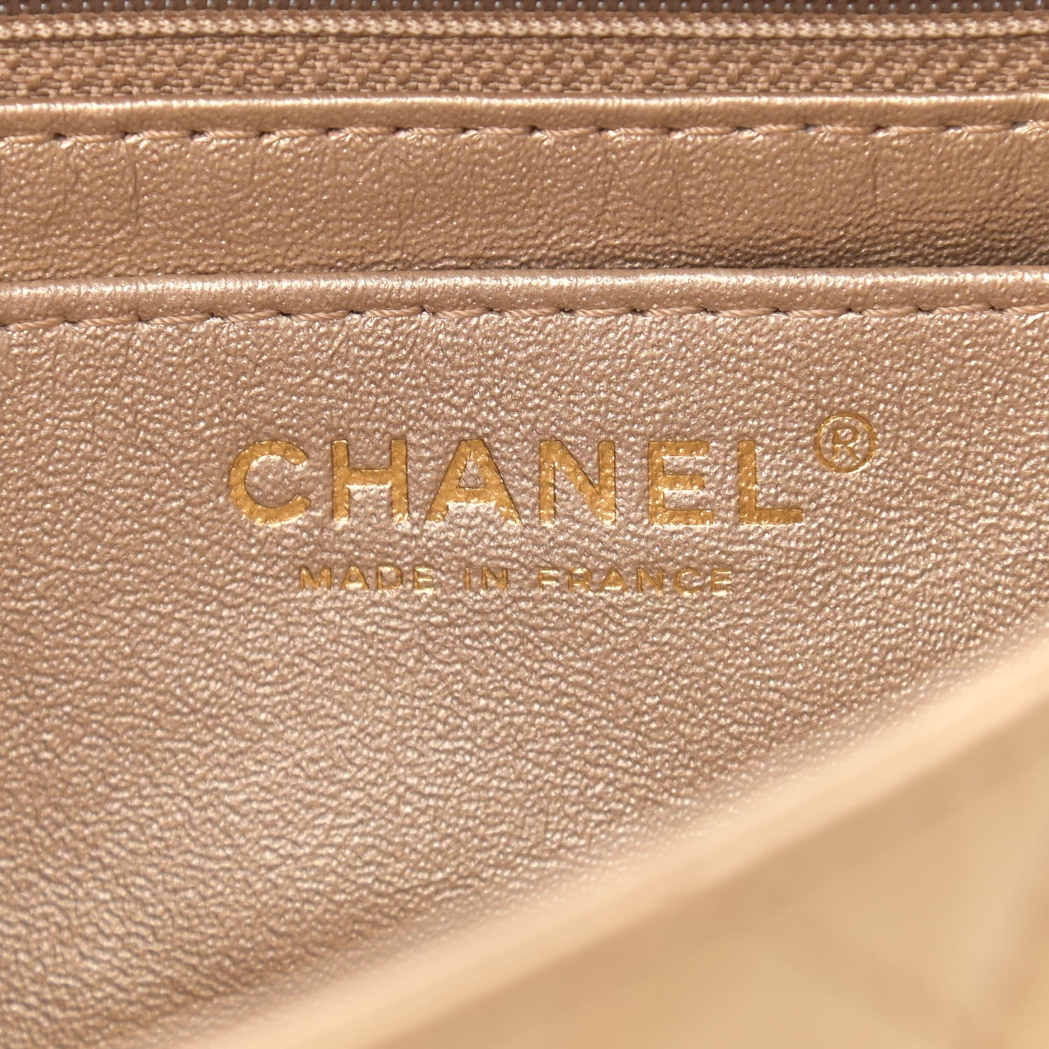 Chanel Metallic Lambskin Quilted Medium Precious Jewel Single Flap Gold 5 of 8